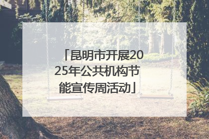 昆明市开展2025年公共机构节能宣传周活动