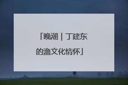 晚潮｜丁建东的渔文化情怀
