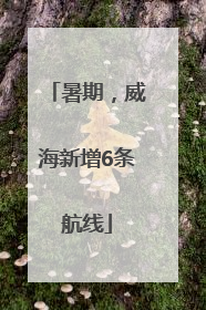 暑期，威海新增6条航线