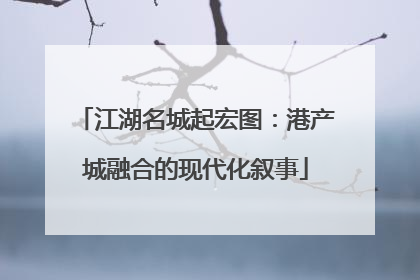江湖名城起宏图：港产城融合的现代化叙事