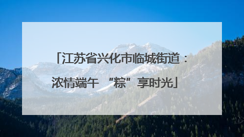 江苏省兴化市临城街道：浓情端午 “粽”享时光