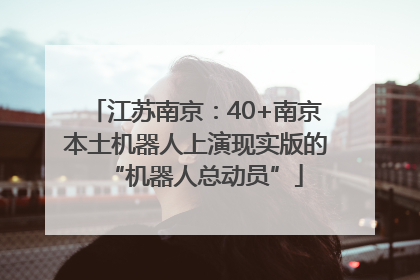 江苏南京：40+南京本土机器人上演现实版的“机器人总动员”