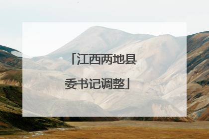 江西两地县委书记调整