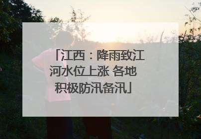 江西：降雨致江河水位上涨 各地积极防汛备汛
