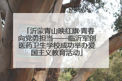沂蒙青山映红旗·青春向党勇担当——临沂军创医药卫生学校成功举办爱国主义教育活动