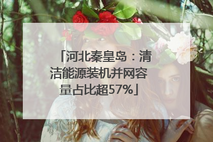 河北秦皇岛：清洁能源装机并网容量占比超57%