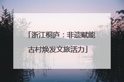 浙江桐庐：非遗赋能古村焕发文旅活力