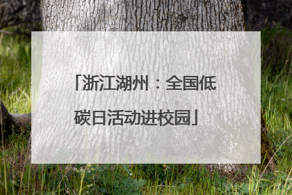 浙江湖州：全国低碳日活动进校园