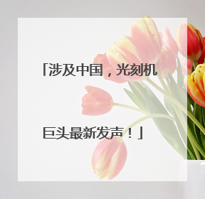 涉及中国，光刻机巨头最新发声！
