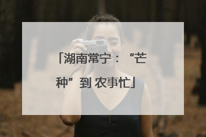 湖南常宁：“芒种”到 农事忙