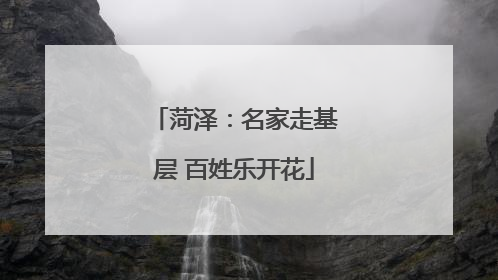 菏泽：名家走基层 百姓乐开花