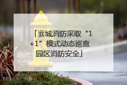 襄城消防采取“1+1”模式动态巡查园区消防安全