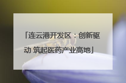连云港开发区：创新驱动 筑起医药产业高地