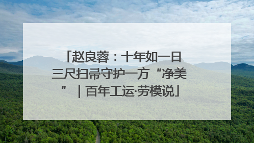 赵良蓉：十年如一日 三尺扫帚守护一方“净美”｜百年工运·劳模说