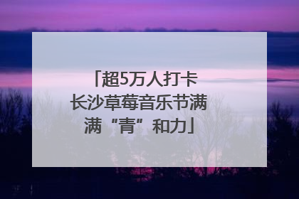 超5万人打卡 长沙草莓音乐节满满“青”和力