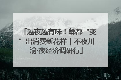 越夜越有味！郫都“变”出消费新花样｜不夜川渝·夜经济调研行