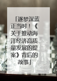逐梦深蓝正当时！《关于推动海洋经济高质量发展的提案》背后的故事