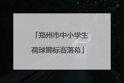 郑州市中小学生荷球锦标赛落幕