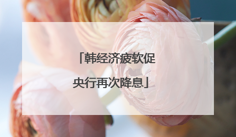韩经济疲软促央行再次降息
