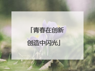 青春在创新创造中闪光
