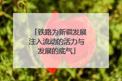 铁路为新疆发展注入流动的活力与发展的底气