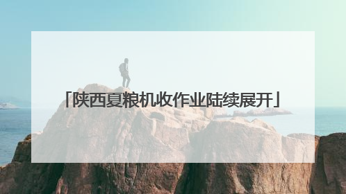 陕西夏粮机收作业陆续展开