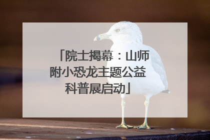 院士揭幕：山师附小恐龙主题公益科普展启动