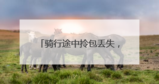 骑行途中拎包丢失，警民携手快速寻回