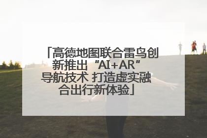 高德地图联合雷鸟创新推出“AI+AR”导航技术 打造虚实融合出行新体验