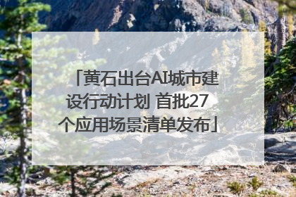 黄石出台AI城市建设行动计划 首批27个应用场景清单发布