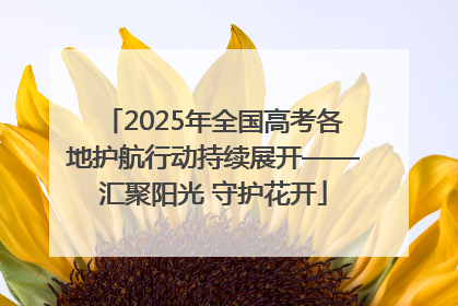 2025年全国高考各地护航行动持续展开——汇聚阳光 守护花开