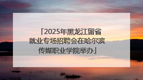 2025年黑龙江留省就业专场招聘会在哈尔滨传媒职业学院举办
