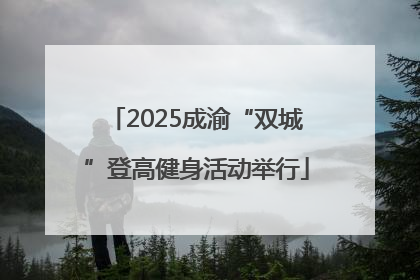 2025成渝“双城”登高健身活动举行