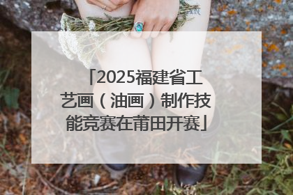 2025福建省工艺画（油画）制作技能竞赛在莆田开赛