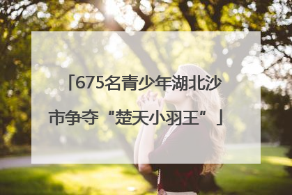 675名青少年湖北沙市争夺“楚天小羽王”