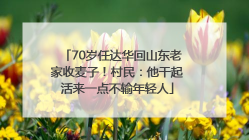 70岁任达华回山东老家收麦子！村民：他干起活来一点不输年轻人